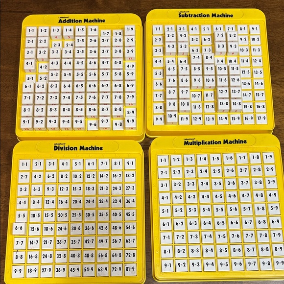 Yellow Math Learning Machines Set for Kids - Picture 1 of 4